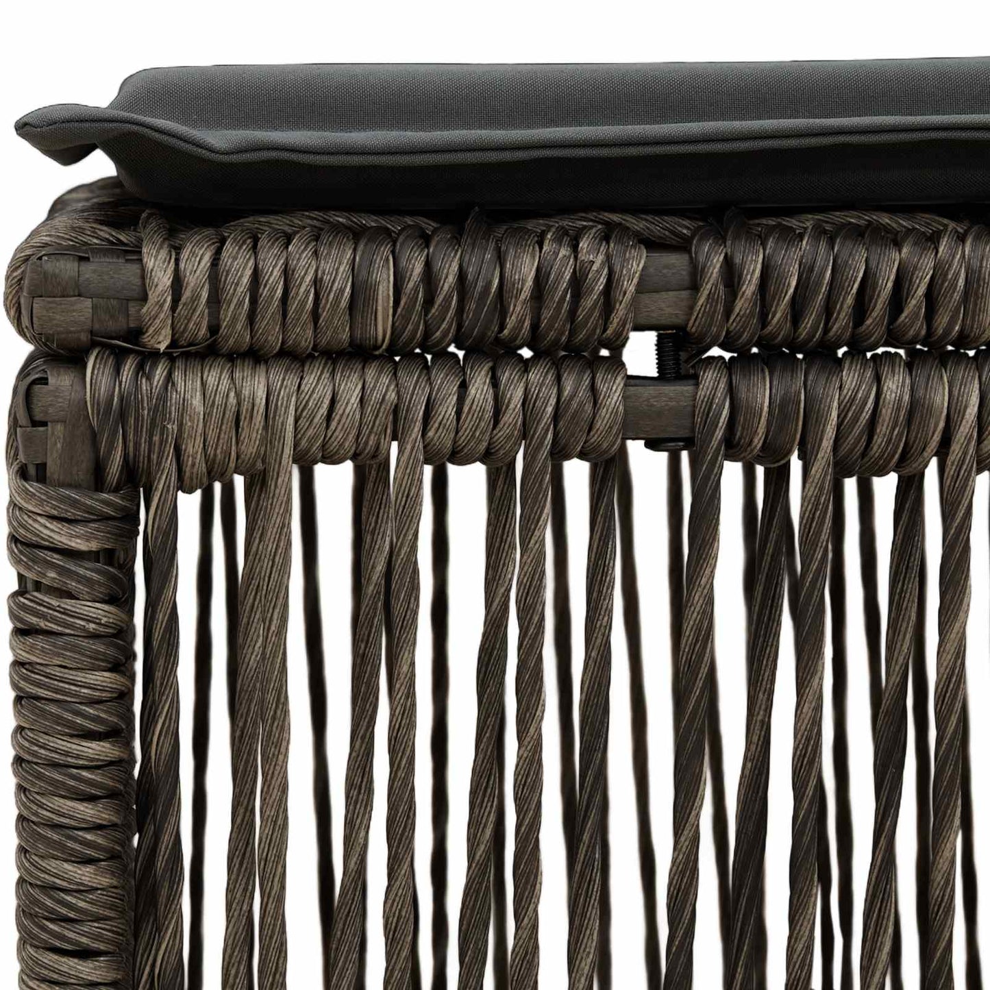 voetensteun Grijs poly rattan is nu te koop bij PeponiXL, paradijselijk wonen!