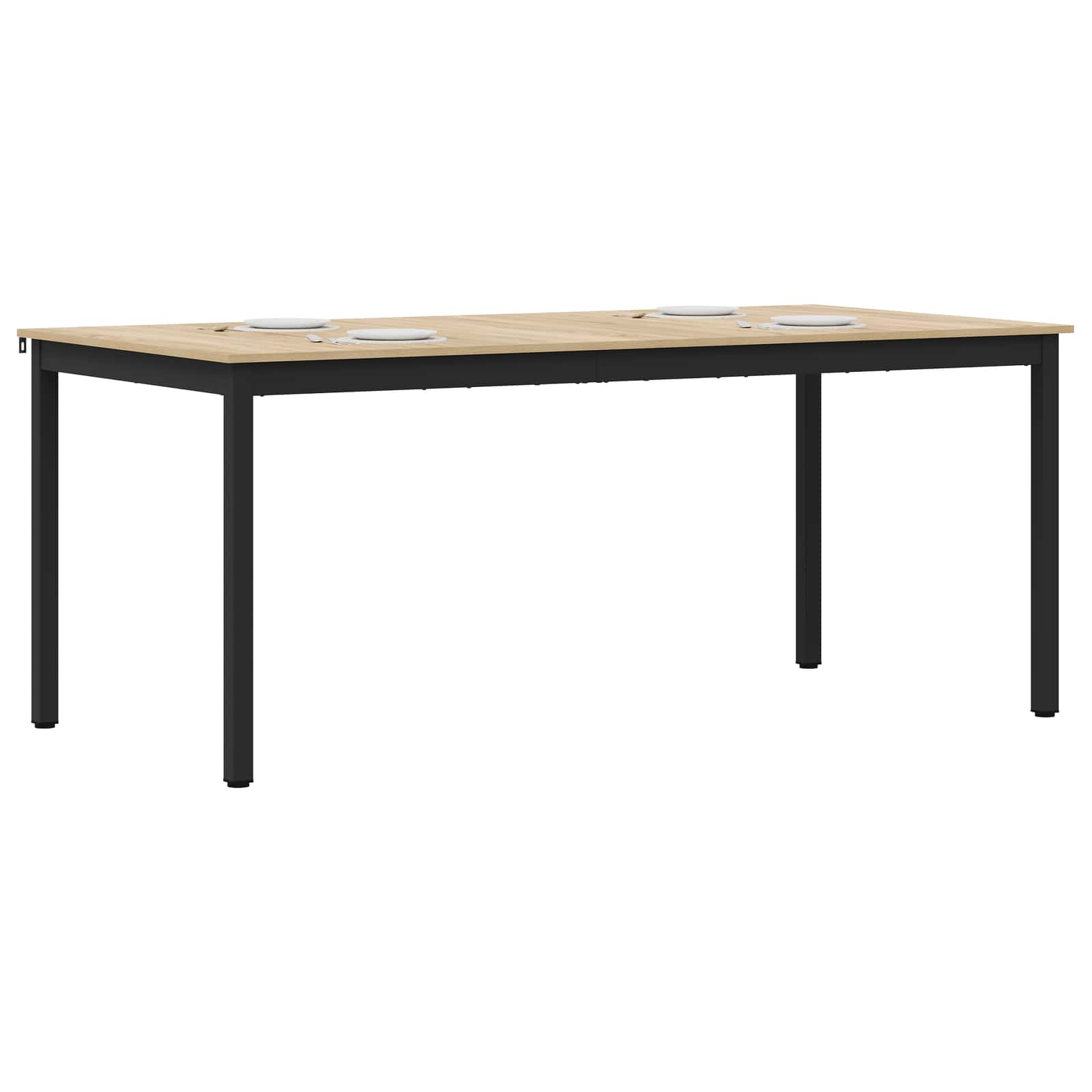 Eettafels 2 pcs 180 x 90 x 75 cm Bewerkt hout is nu te koop bij PeponiXL, paradijselijk wonen!