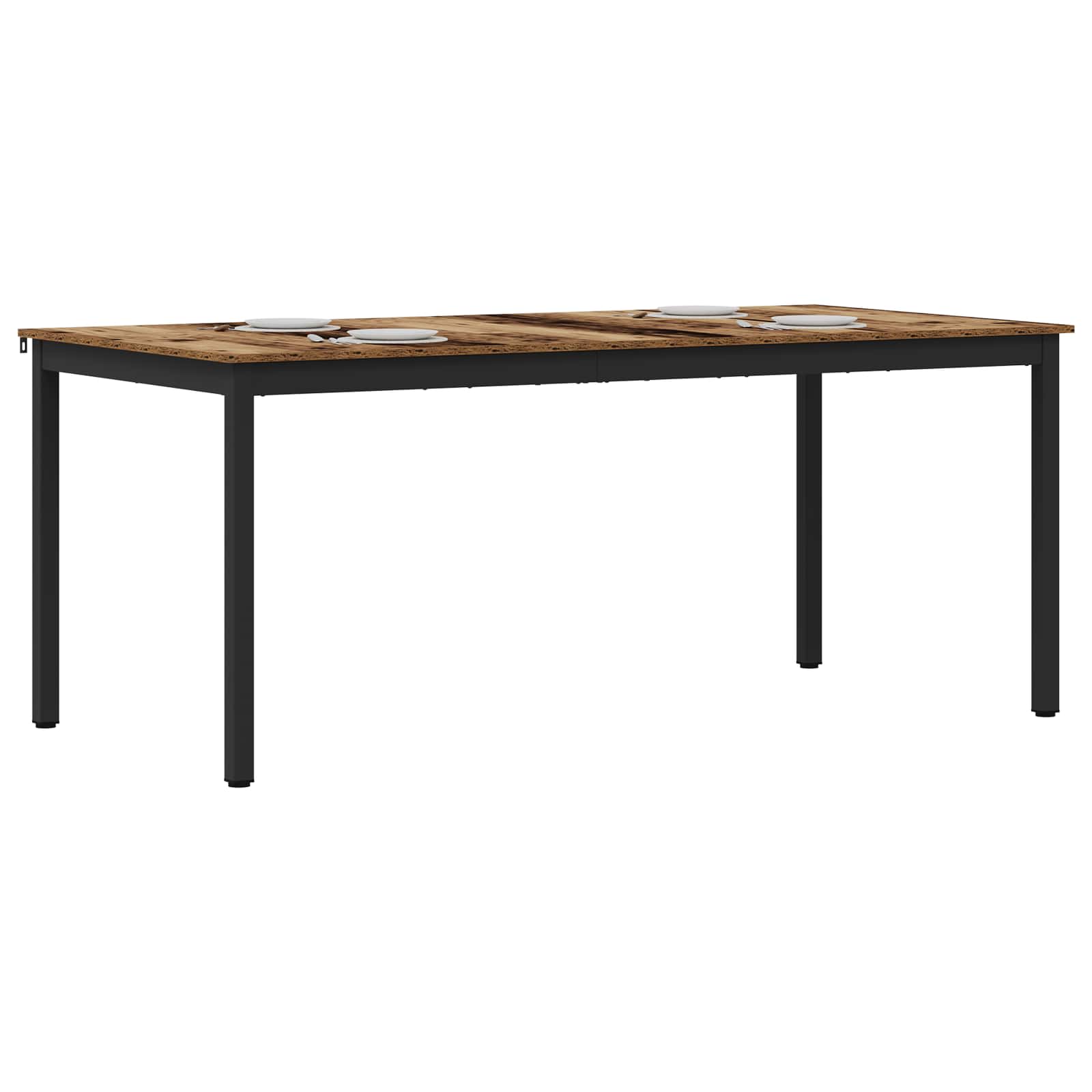 Eettafels 2 pcs 180 x 90 x 75 cm Bewerkt hout is nu te koop bij PeponiXL, paradijselijk wonen!