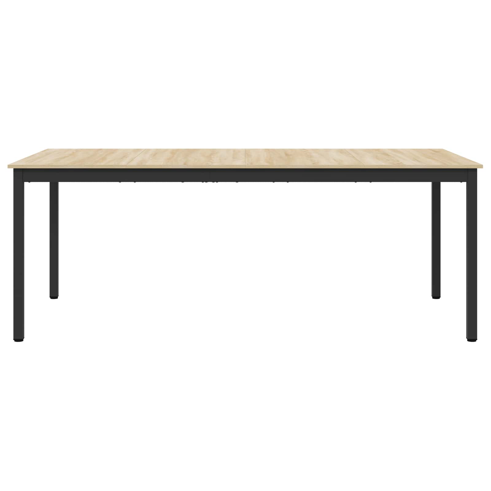 Eettafels 2 pcs 200 x 100 x 75 cm Bewerkt hout is nu te koop bij PeponiXL, paradijselijk wonen!