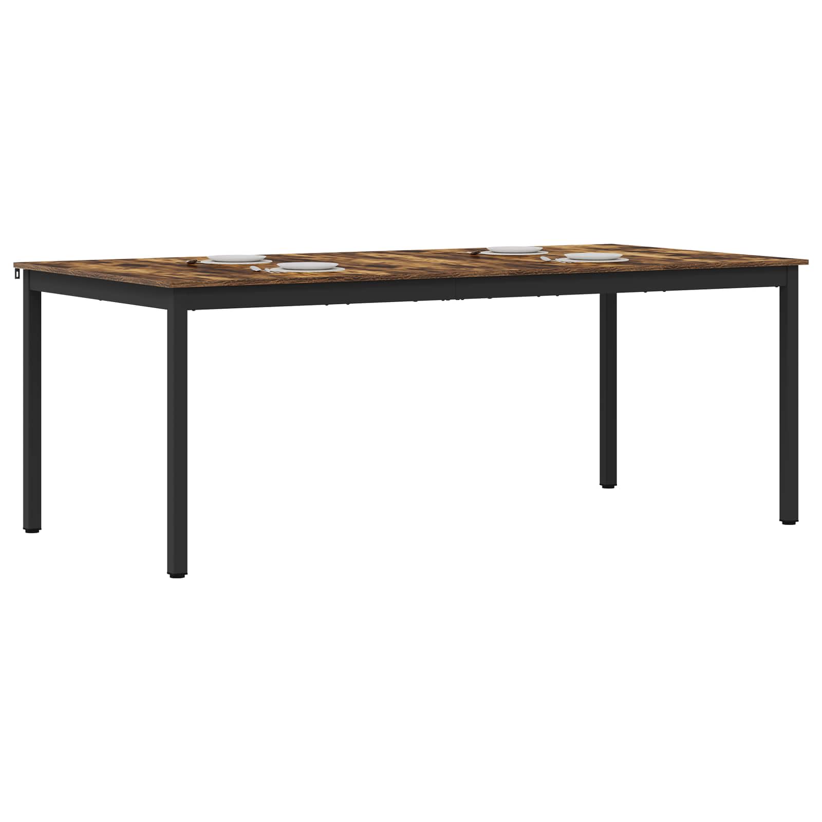 Eettafels 2 pcs 200 x 100 x 75 cm Bewerkt hout is nu te koop bij PeponiXL, paradijselijk wonen!