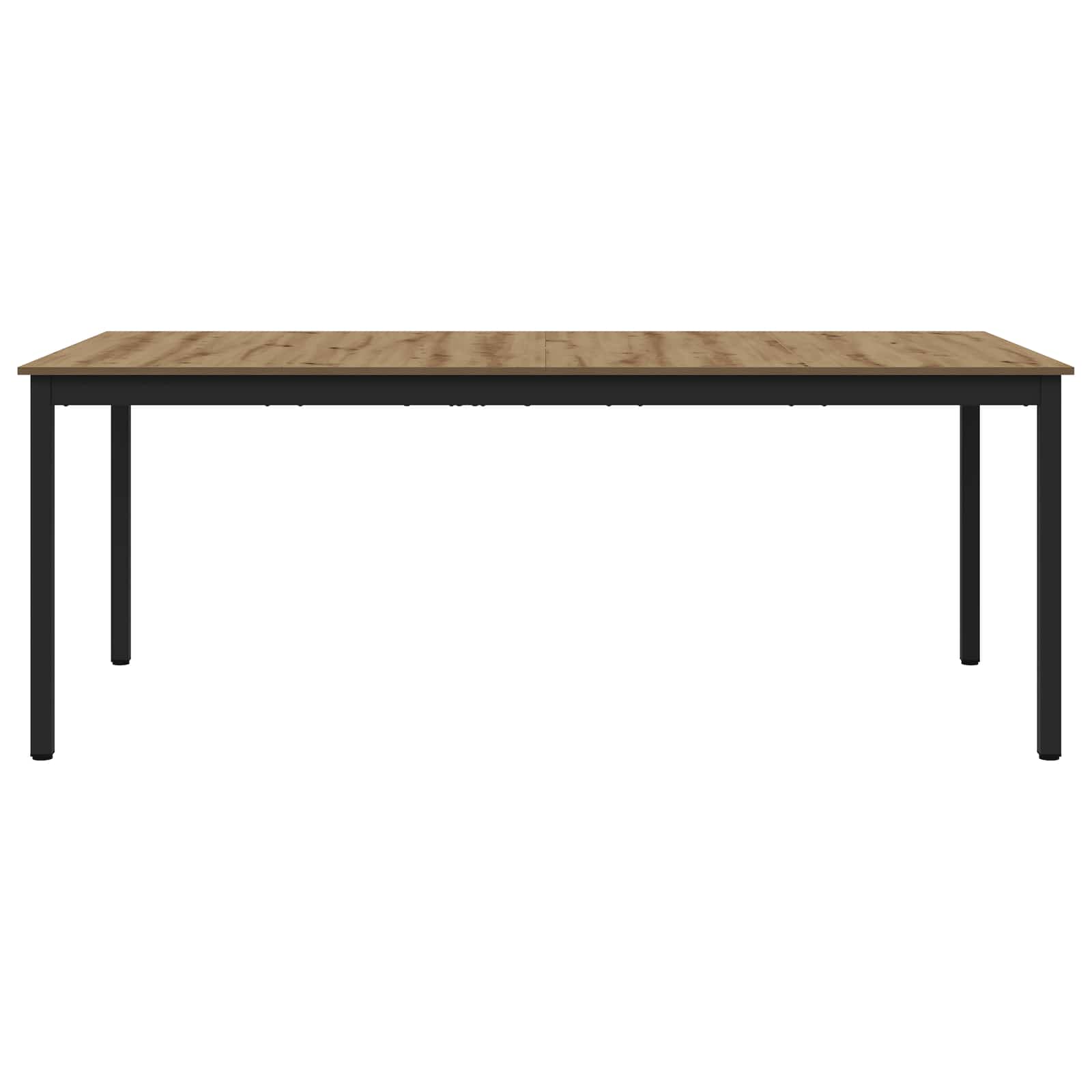 Eettafels 2 pcs 200 x 100 x 75 cm Bewerkt hout is nu te koop bij PeponiXL, paradijselijk wonen!