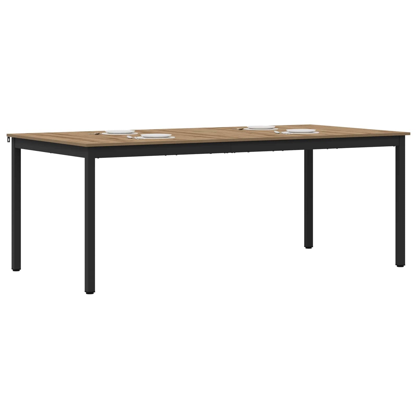 Eettafels 2 pcs 200 x 100 x 75 cm Bewerkt hout is nu te koop bij PeponiXL, paradijselijk wonen!