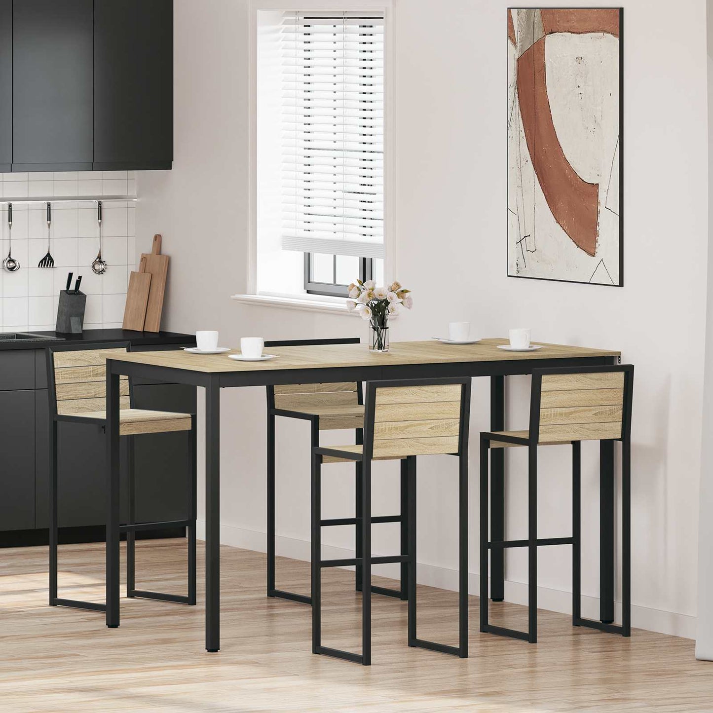 Staande Bartafel Bewerkt hout is nu te koop bij PeponiXL, paradijselijk wonen!