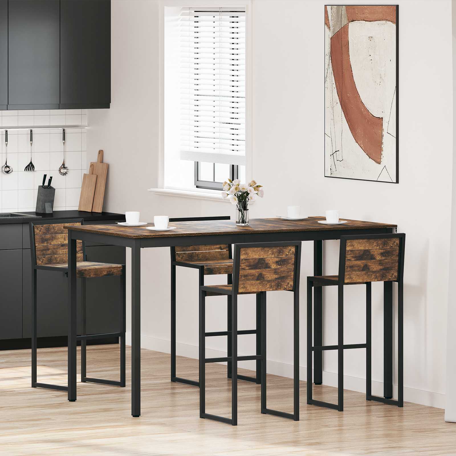 Staande Bartafel Bewerkt hout is nu te koop bij PeponiXL, paradijselijk wonen!