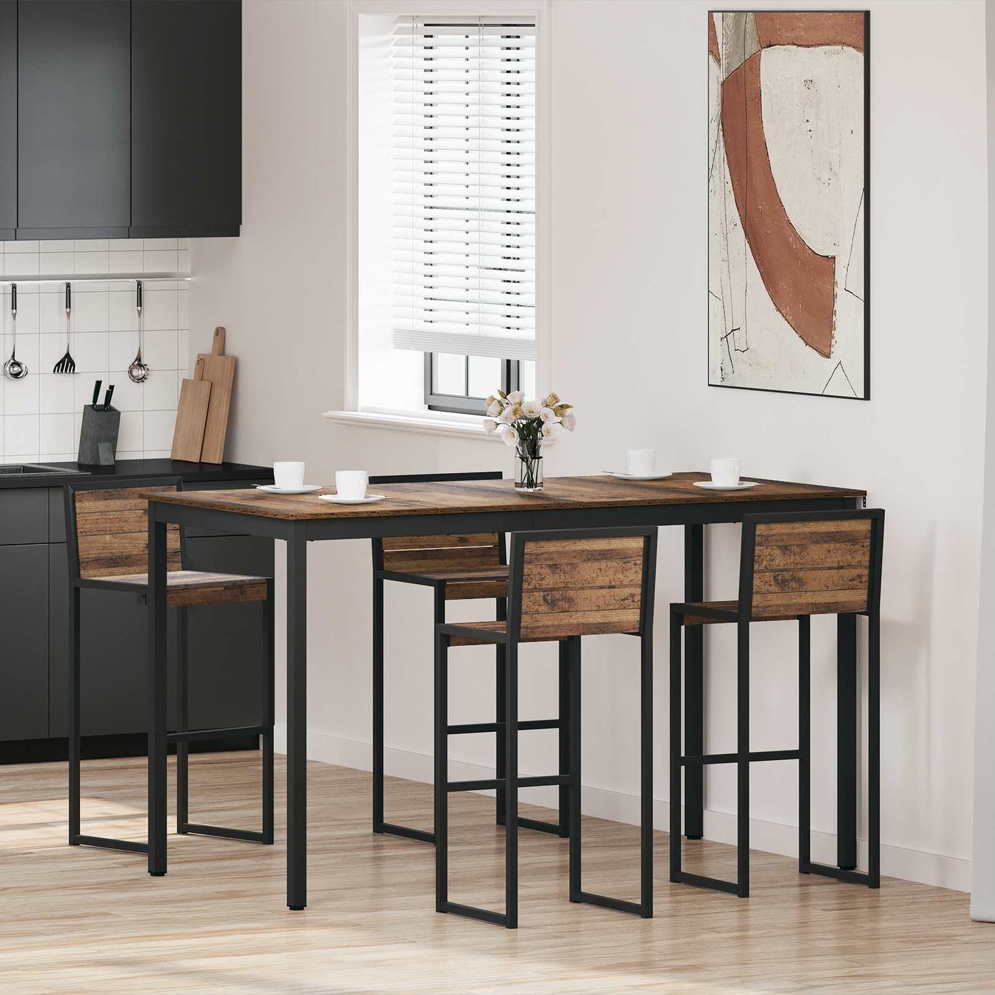 Staande Bartafel Bewerkt hout is nu te koop bij PeponiXL, paradijselijk wonen!