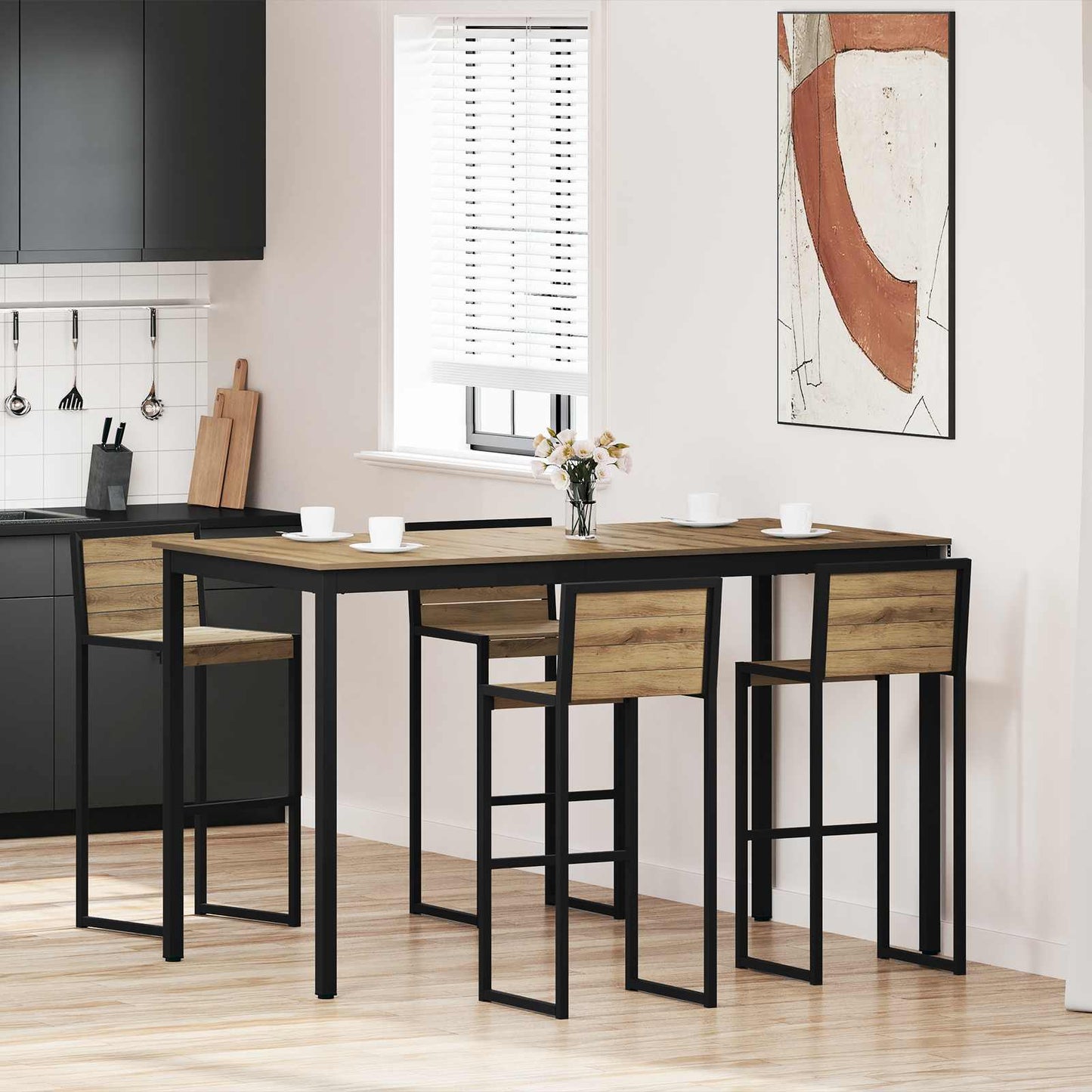 Staande Bartafel Bewerkt hout is nu te koop bij PeponiXL, paradijselijk wonen!