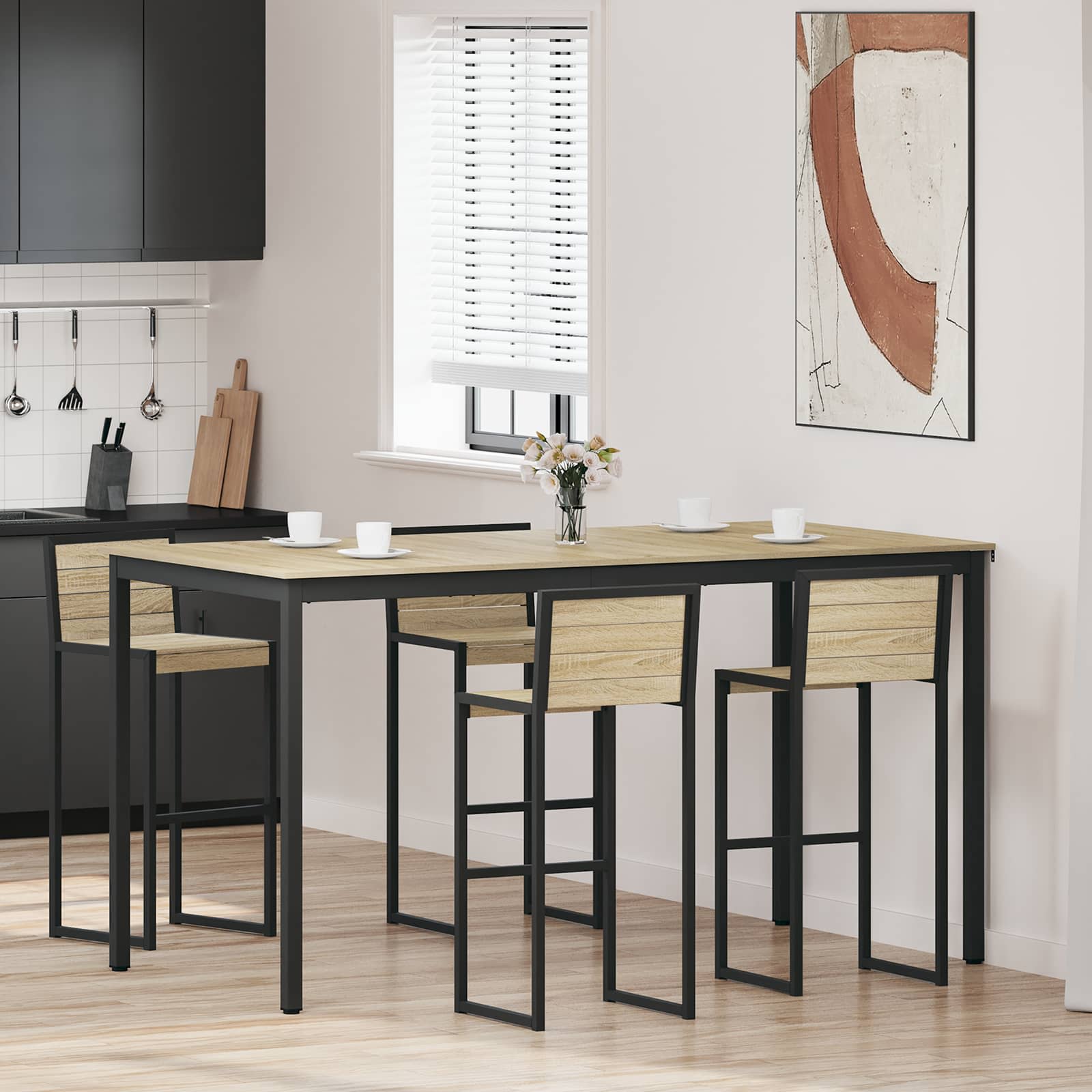 Staande Bartafel Bewerkt hout is nu te koop bij PeponiXL, paradijselijk wonen!