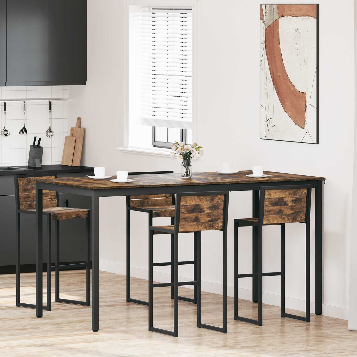 Staande Bartafel Bewerkt hout is nu te koop bij PeponiXL, paradijselijk wonen!