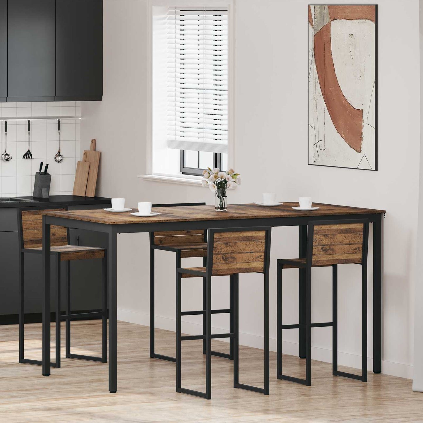 Staande Bartafel Bewerkt hout is nu te koop bij PeponiXL, paradijselijk wonen!