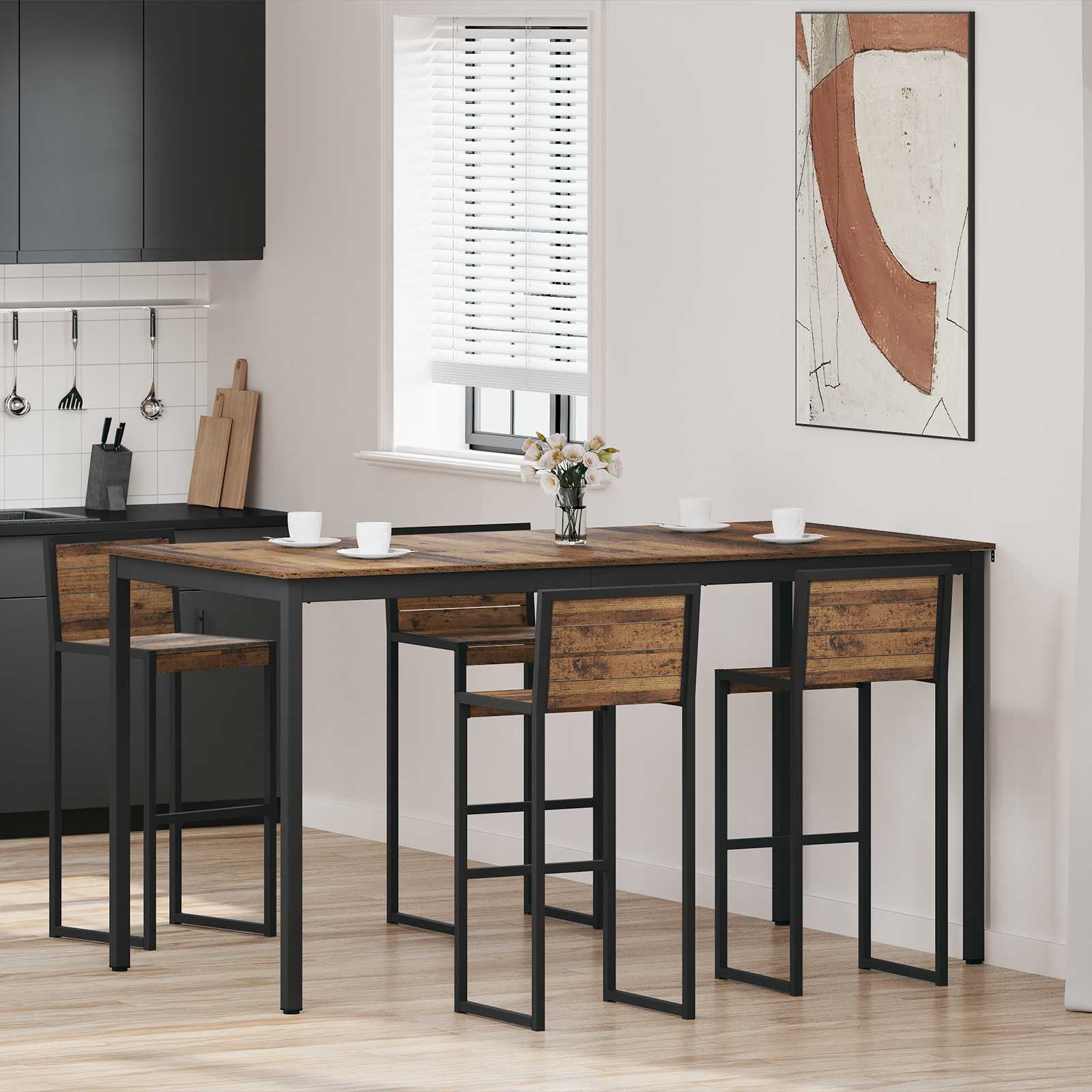 Staande Bartafel Bewerkt hout is nu te koop bij PeponiXL, paradijselijk wonen!