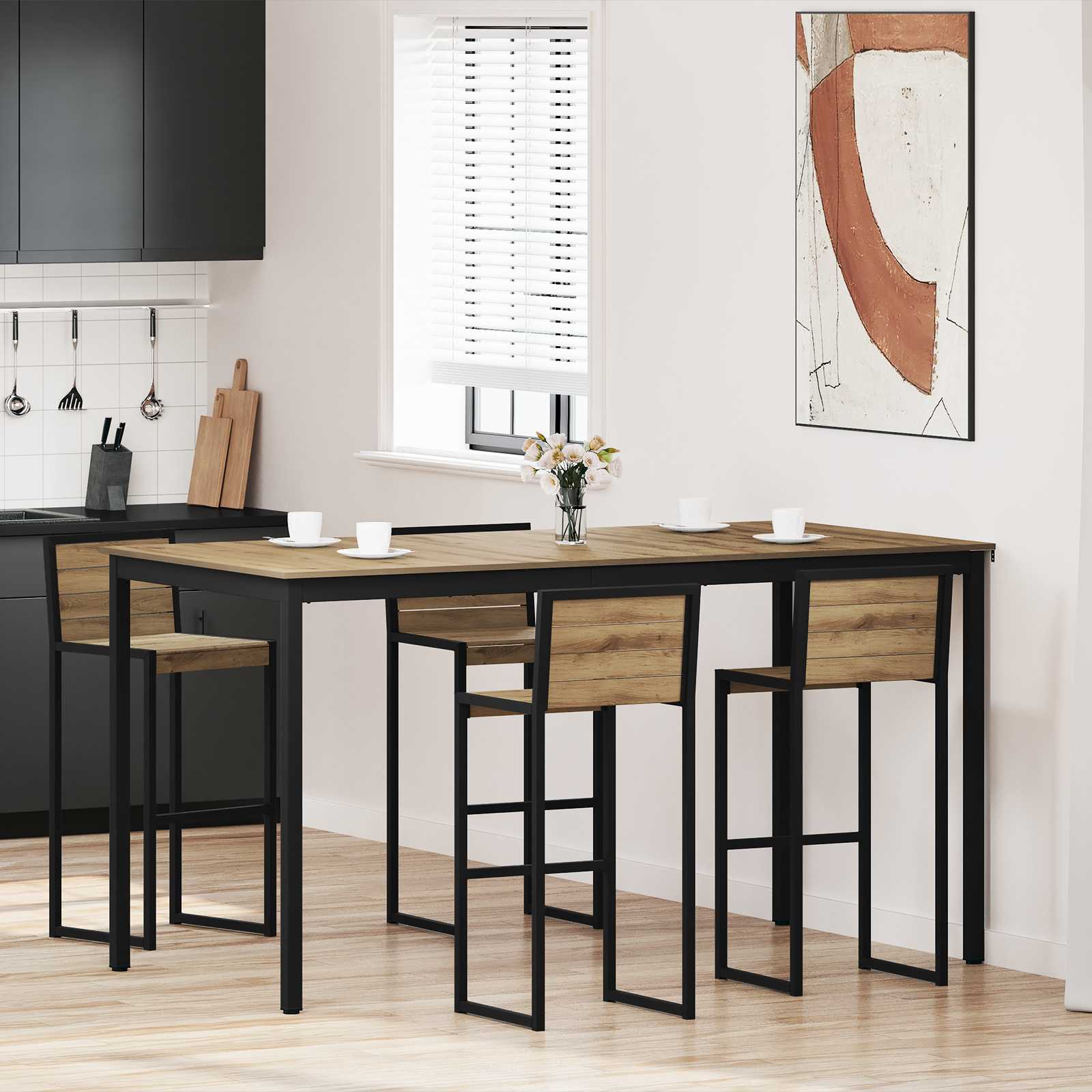 Staande Bartafel Bewerkt hout is nu te koop bij PeponiXL, paradijselijk wonen!