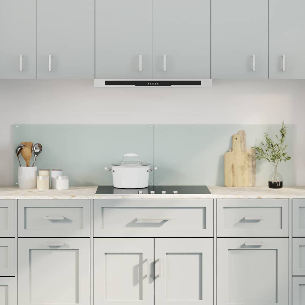 Keukenachterwand 2 pcs Wit 90 x 40 cm gehard glas is nu te koop bij PeponiXL, paradijselijk wonen!