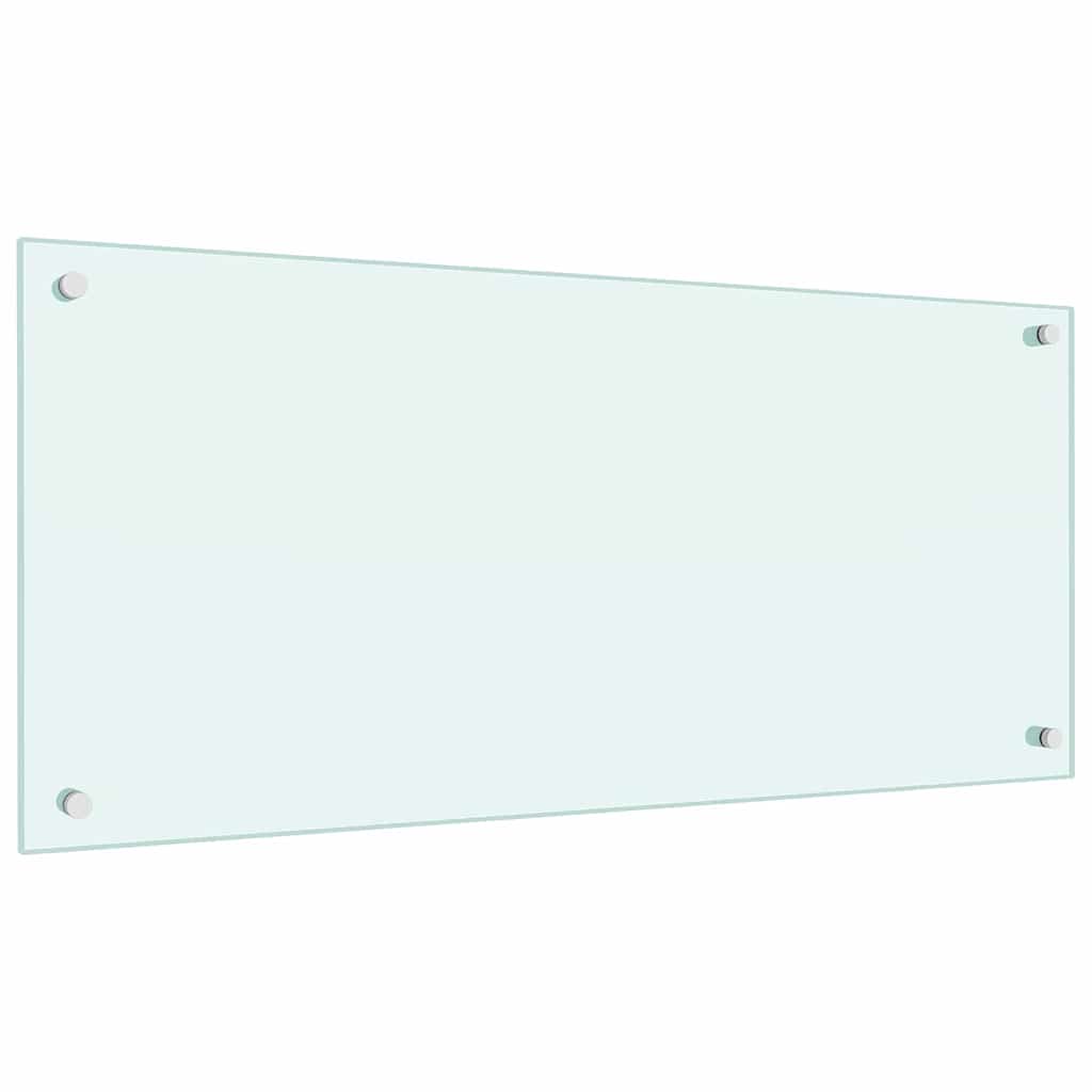 Keukenachterwand 2 pcs Wit 90 x 40 cm gehard glas is nu te koop bij PeponiXL, paradijselijk wonen!