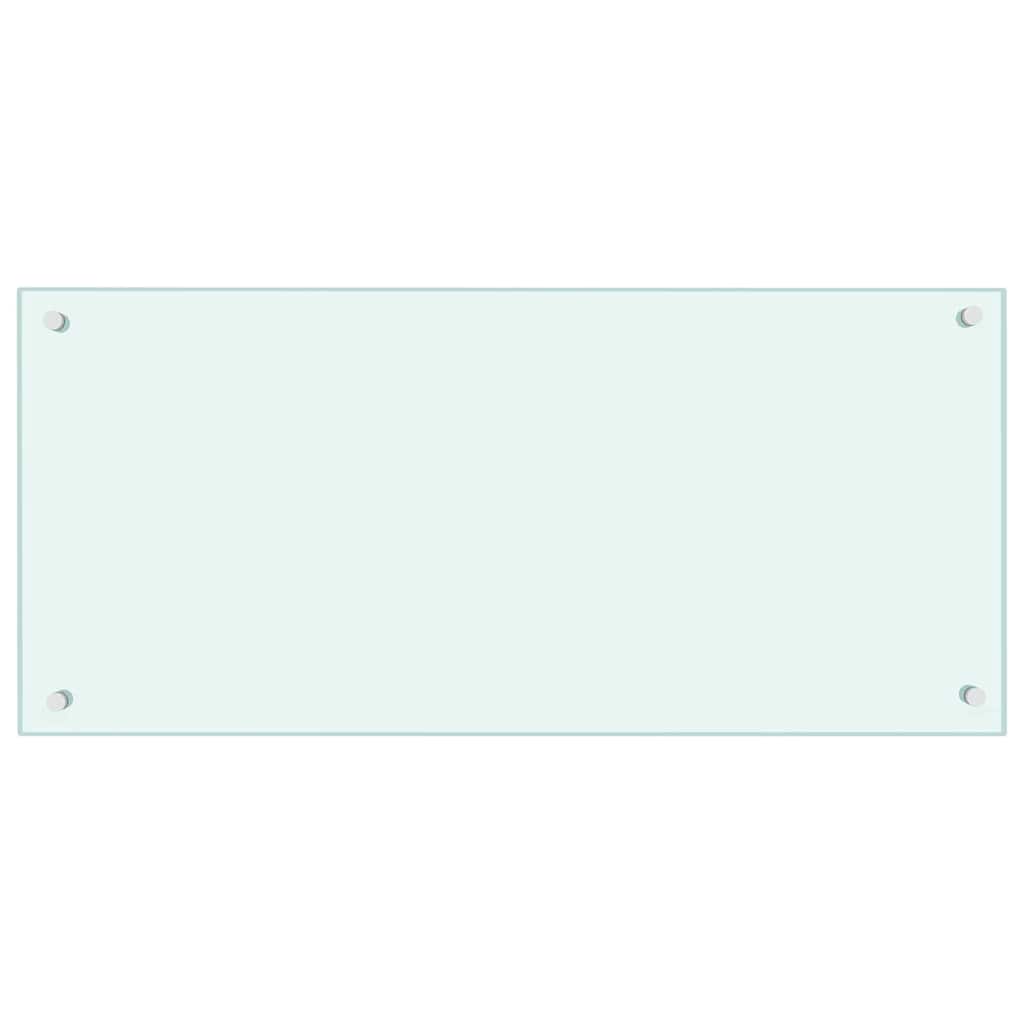 Keukenachterwand 2 pcs Wit 90 x 40 cm gehard glas is nu te koop bij PeponiXL, paradijselijk wonen!