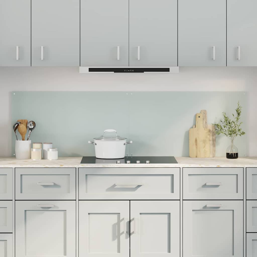 Keukenachterwand 2 pcs Wit 90 x 50 cm gehard glas is nu te koop bij PeponiXL, paradijselijk wonen!