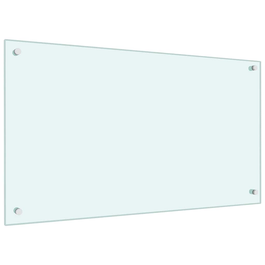 Keukenachterwand 2 pcs Wit 90 x 50 cm gehard glas is nu te koop bij PeponiXL, paradijselijk wonen!