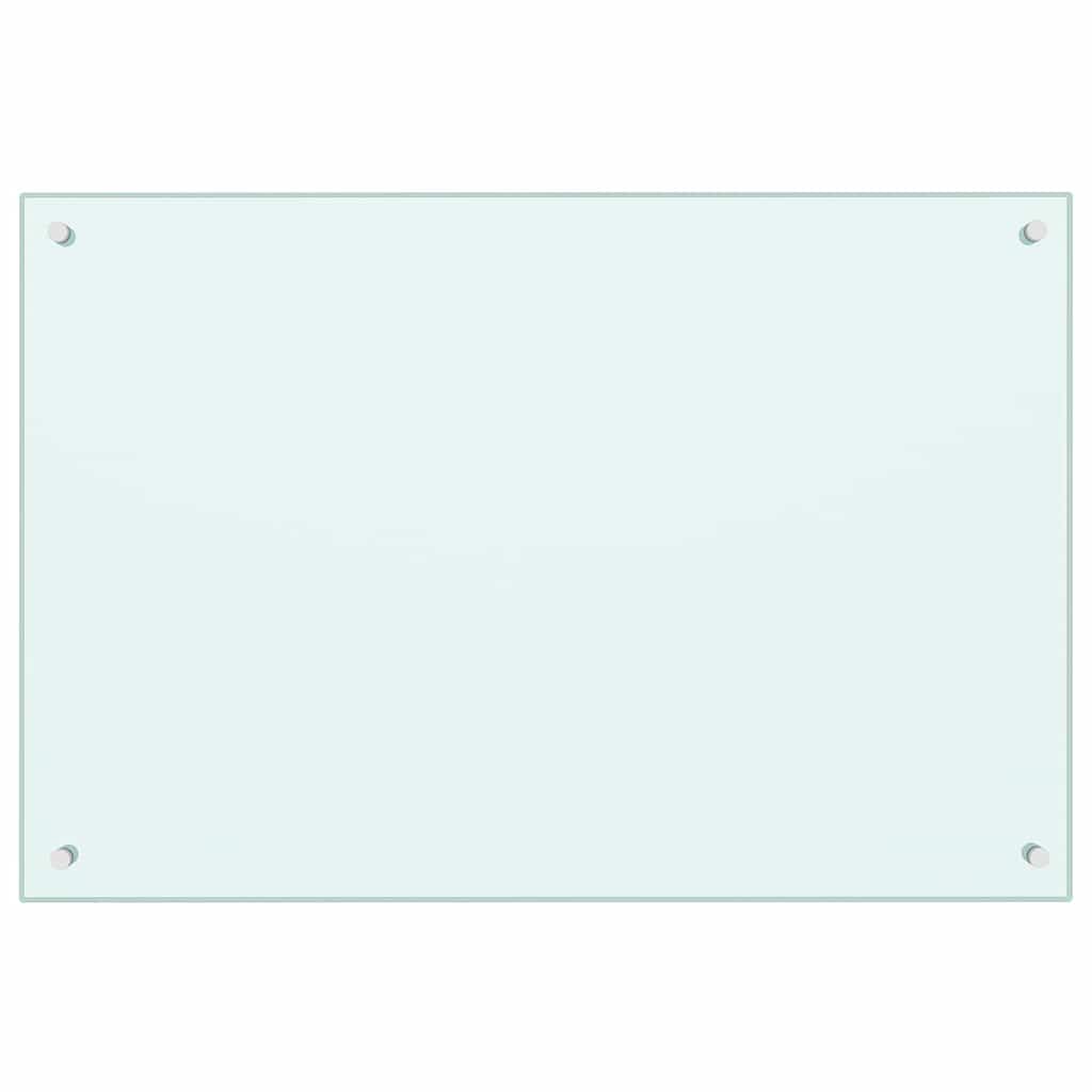 Keukenachterwand 2 pcs Wit 90 x 60 cm gehard glas is nu te koop bij PeponiXL, paradijselijk wonen!
