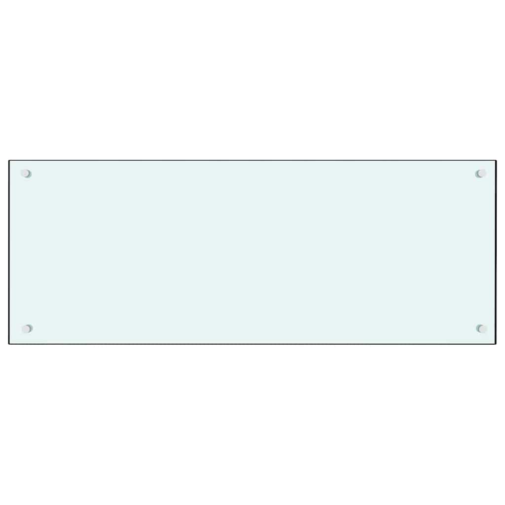 Keukenachterwand 2 pcs Wit 100 x 40 cm gehard glas is nu te koop bij PeponiXL, paradijselijk wonen!