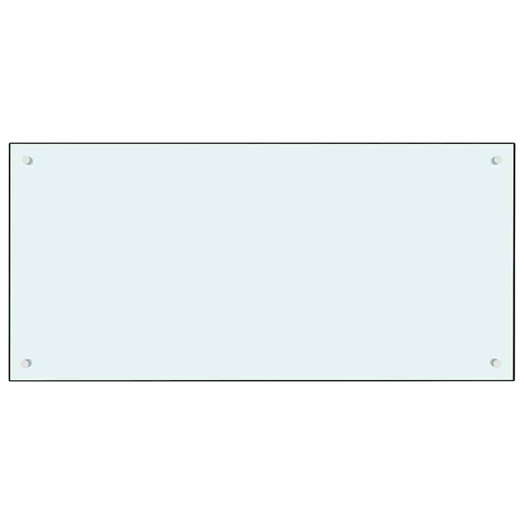 Keukenachterwand 2 pcs Wit 100 x 50 cm gehard glas is nu te koop bij PeponiXL, paradijselijk wonen!