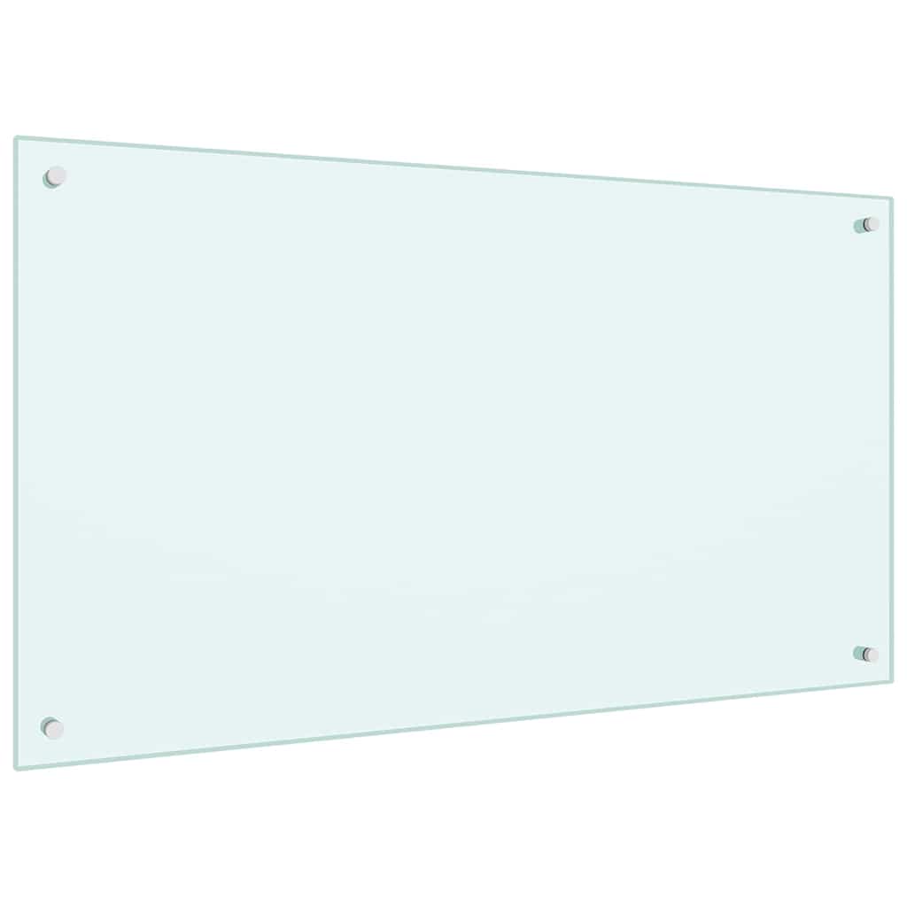 Keukenachterwand 2 pcs Wit 100 x 60 cm gehard glas is nu te koop bij PeponiXL, paradijselijk wonen!