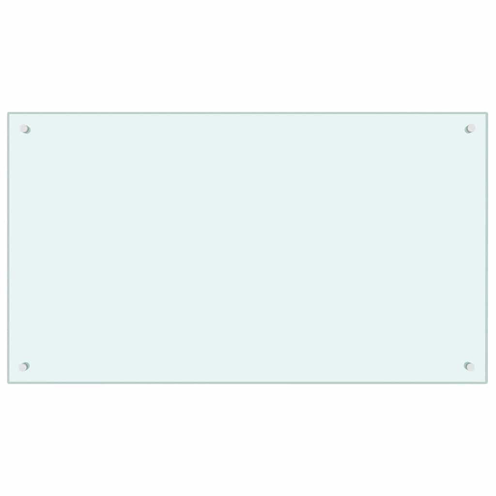 Keukenachterwand 2 pcs Wit 100 x 60 cm gehard glas is nu te koop bij PeponiXL, paradijselijk wonen!