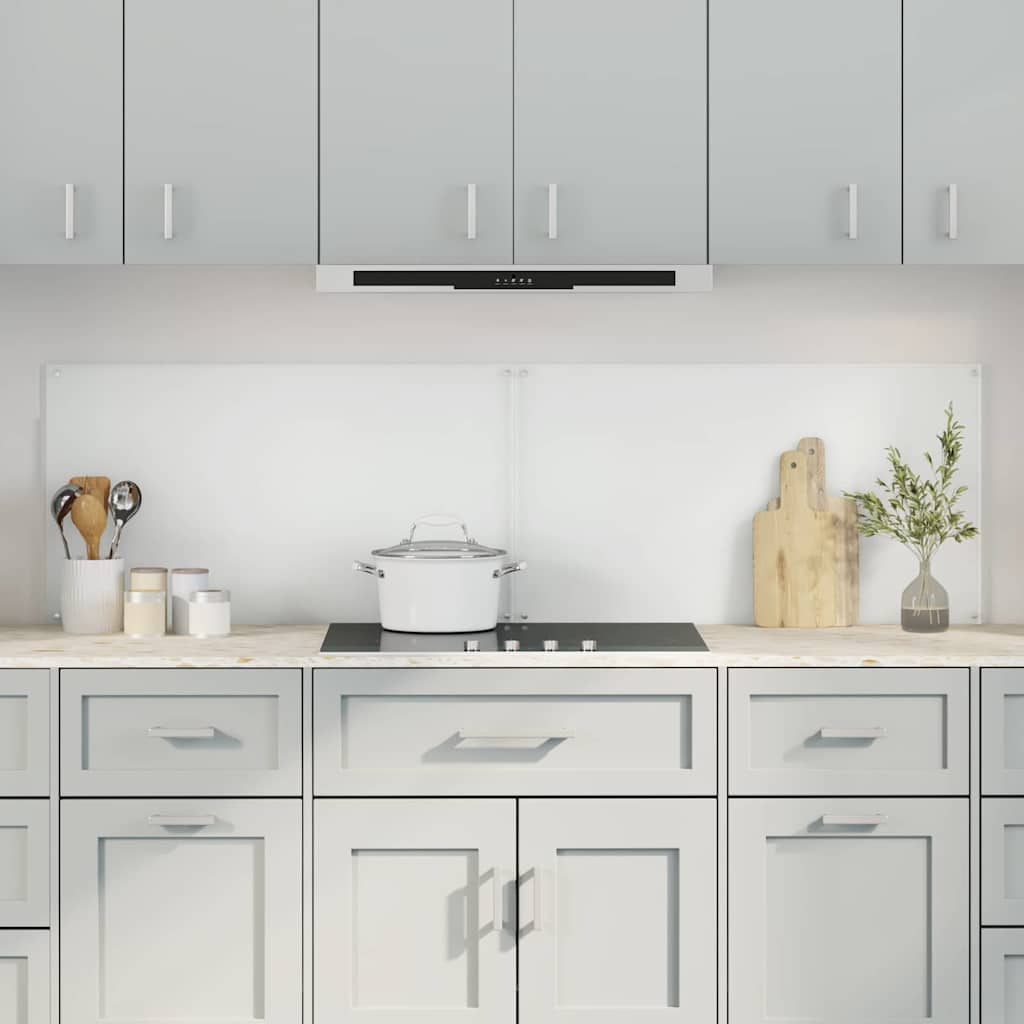 Keuken Spatscherm 2 pcs Doorzichtig 90 x 50 cm gehard glas is nu te koop bij PeponiXL, paradijselijk wonen!