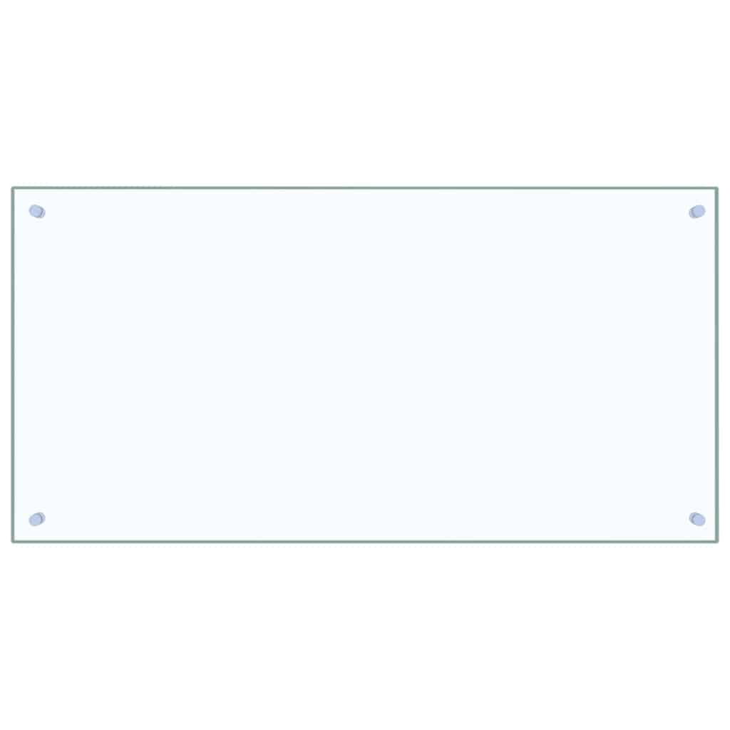 Keuken Spatscherm 2 pcs Doorzichtig 100 x 50 cm gehard glas is nu te koop bij PeponiXL, paradijselijk wonen!