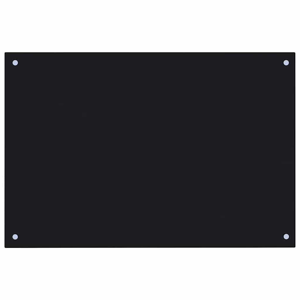 Keuken Spatscherm 2 pcs Zwart 90 x 50 cm gehard glas is nu te koop bij PeponiXL, paradijselijk wonen!