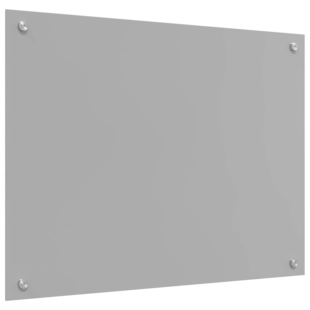 Keukenachterwand 2 pcs Lichtgrijs 80 x 60 cm gehard glas is nu te koop bij PeponiXL, paradijselijk wonen!