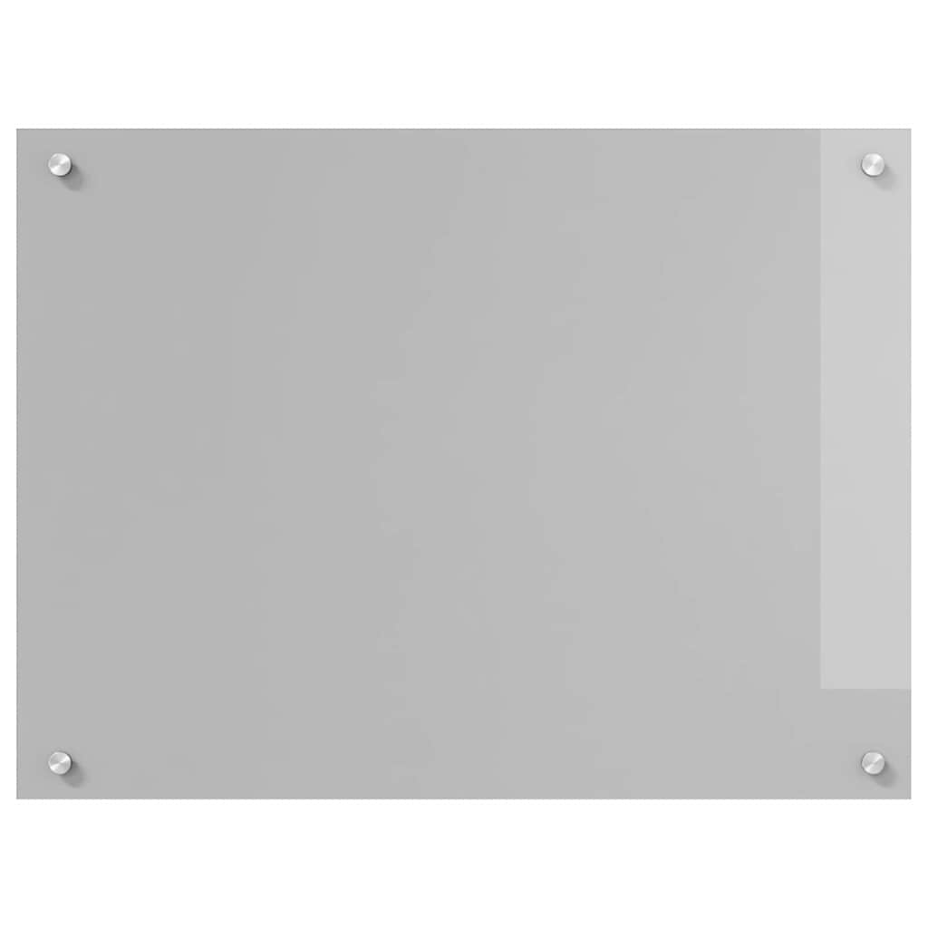 Keukenachterwand 2 pcs Lichtgrijs 80 x 60 cm gehard glas is nu te koop bij PeponiXL, paradijselijk wonen!