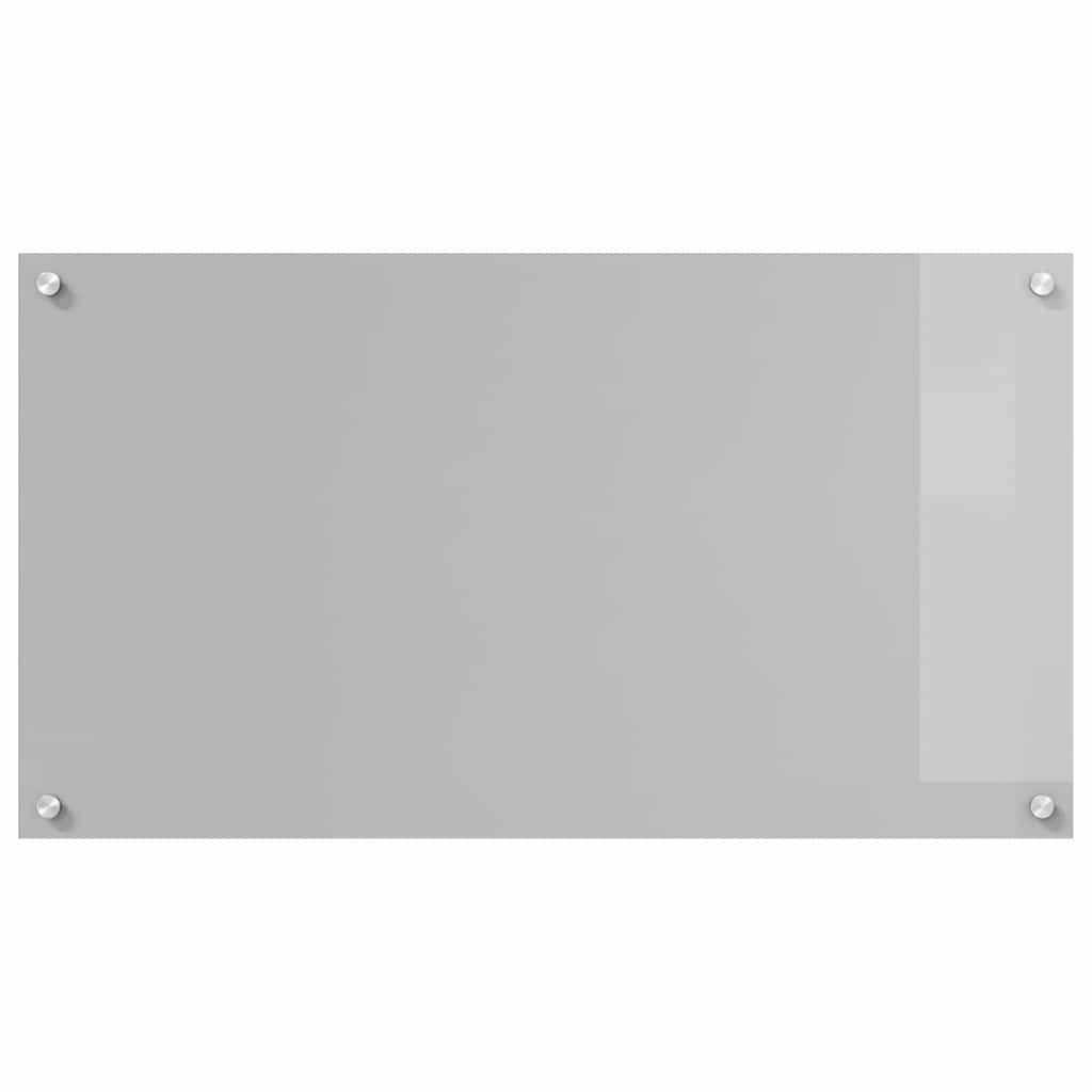 Keukenachterwand 2 pcs Lichtgrijs 90 x 50 cm gehard glas is nu te koop bij PeponiXL, paradijselijk wonen!