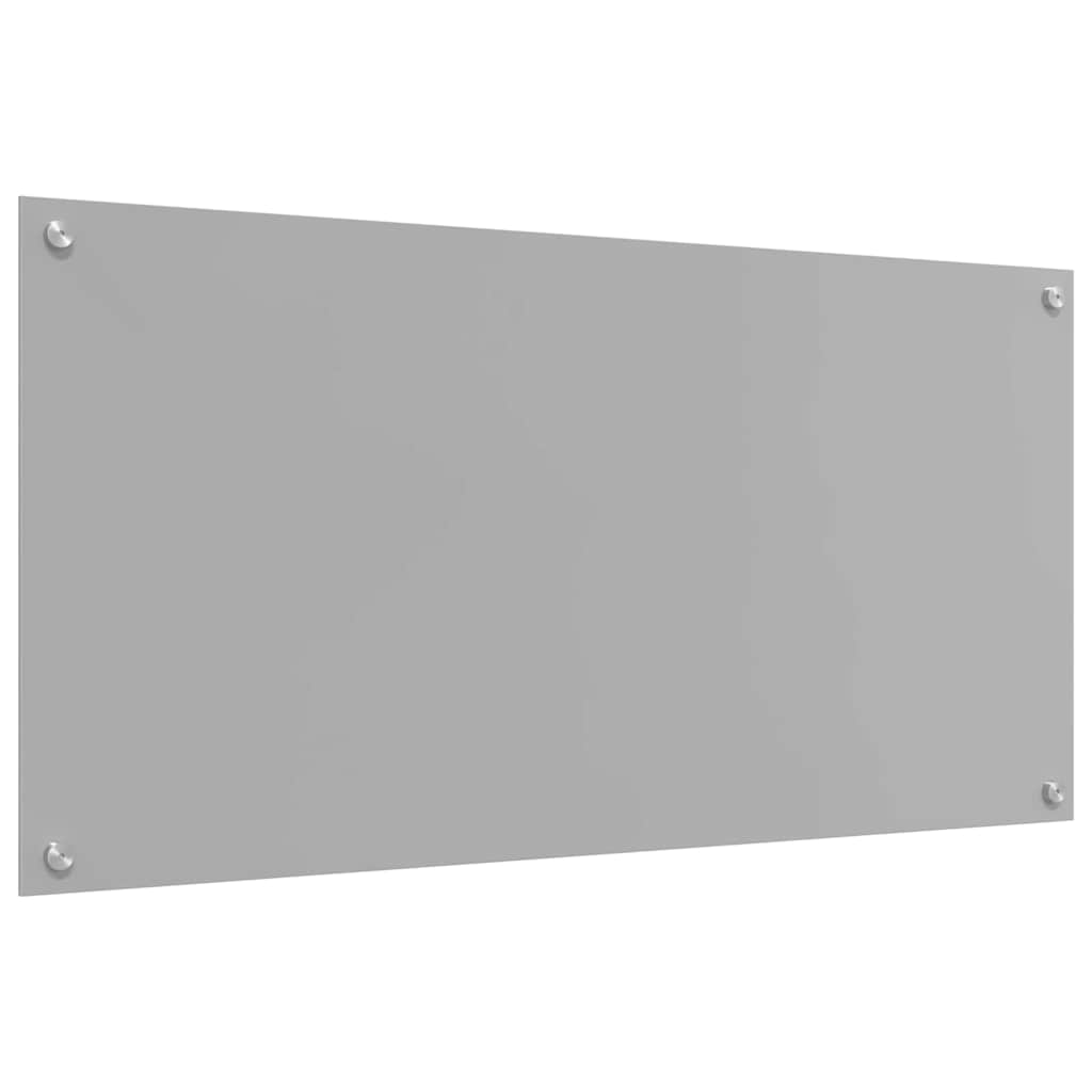Keukenachterwand 2 pcs Lichtgrijs 100 x 50 cm gehard glas is nu te koop bij PeponiXL, paradijselijk wonen!