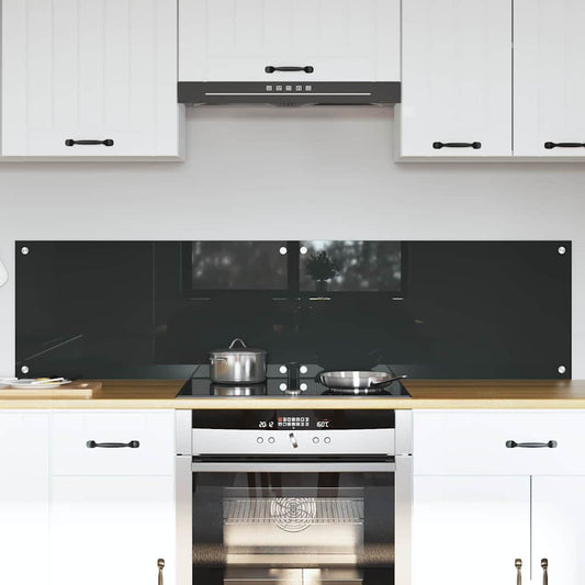 Keukenachterwand 2 pcs Donkergrijs 80 x 40 cm gehard glas is nu te koop bij PeponiXL, paradijselijk wonen!