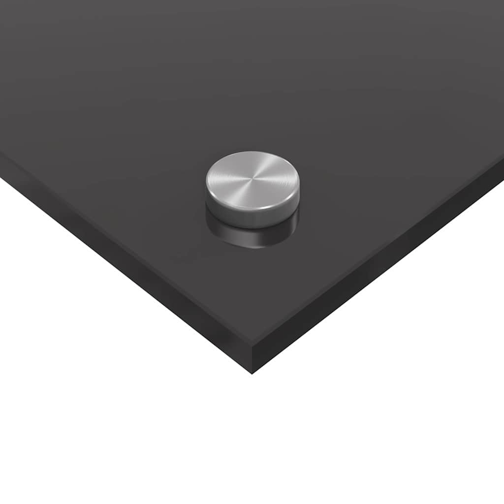 Keukenachterwand 2 pcs Donkergrijs 90 x 40 cm gehard glas is nu te koop bij PeponiXL, paradijselijk wonen!