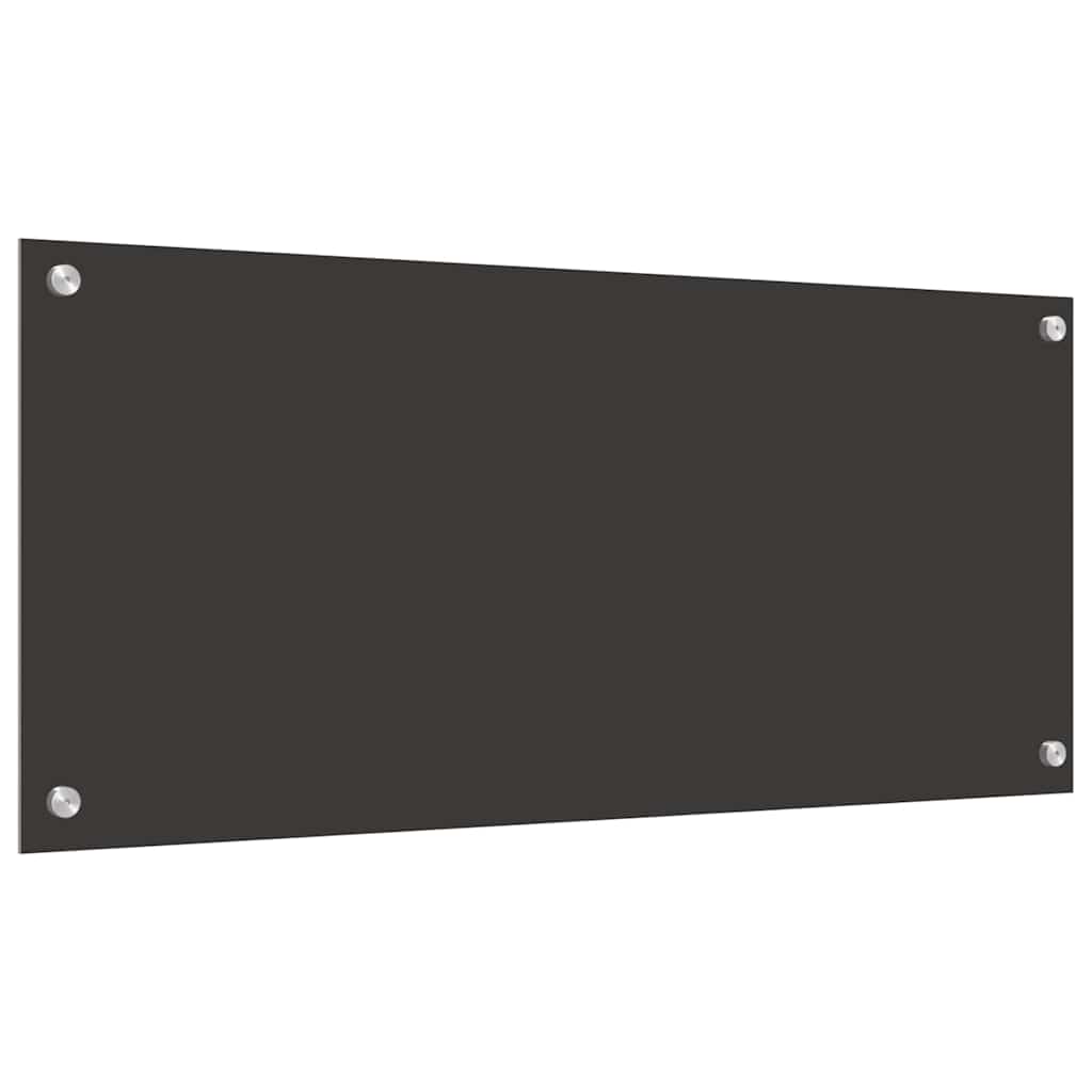 Keukenachterwand 2 pcs Donkergrijs 90 x 40 cm gehard glas is nu te koop bij PeponiXL, paradijselijk wonen!