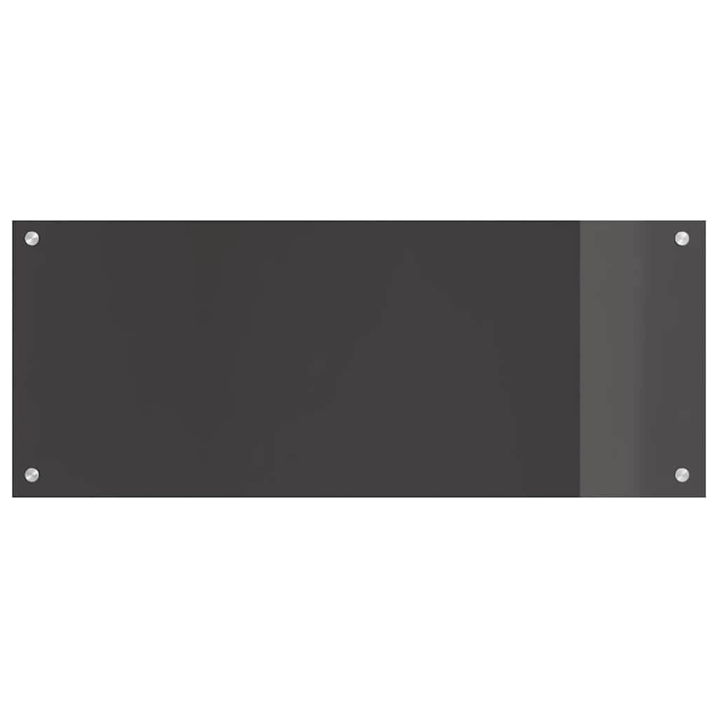 Keukenachterwand 2 pcs Donkergrijs 100 x 40 cm gehard glas is nu te koop bij PeponiXL, paradijselijk wonen!