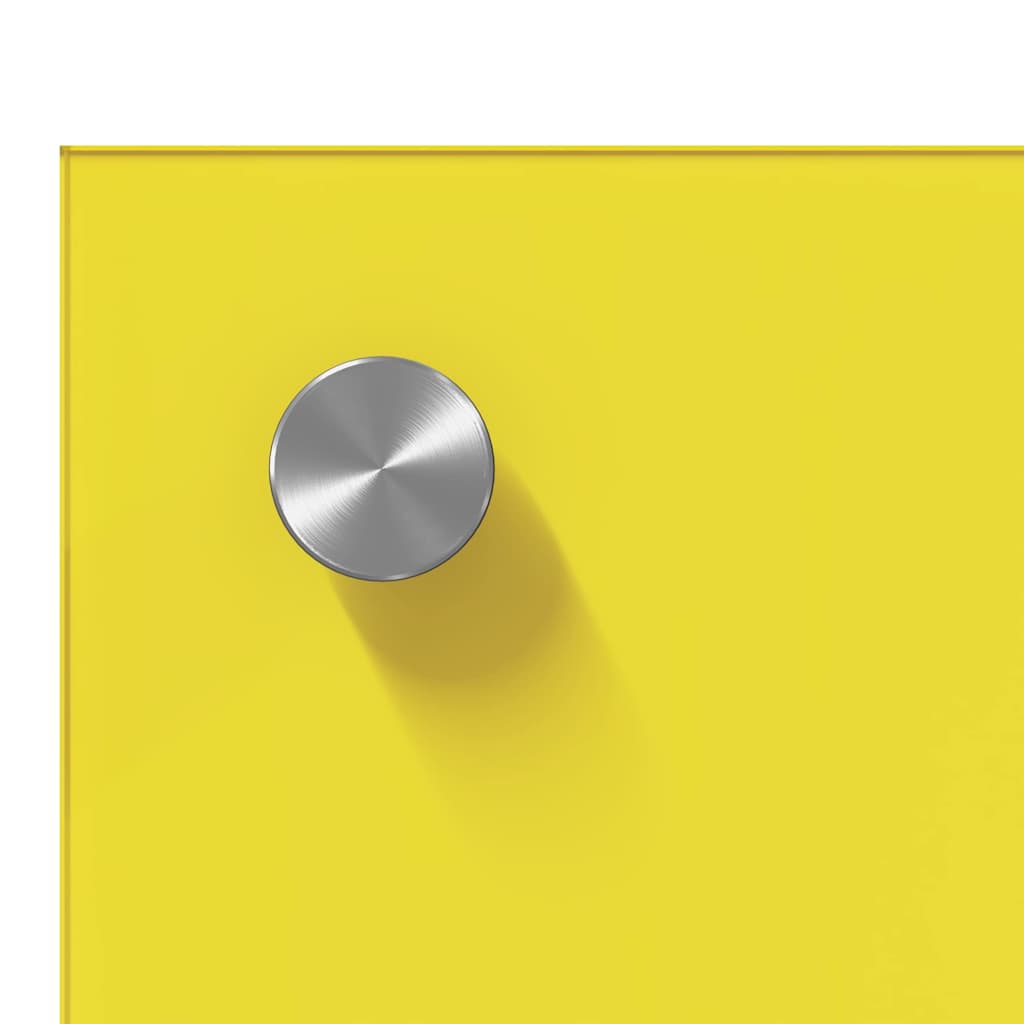 Keuken Achterwand 2 pcs Geel 80 x 60 cm gehard glas is nu te koop bij PeponiXL, paradijselijk wonen!