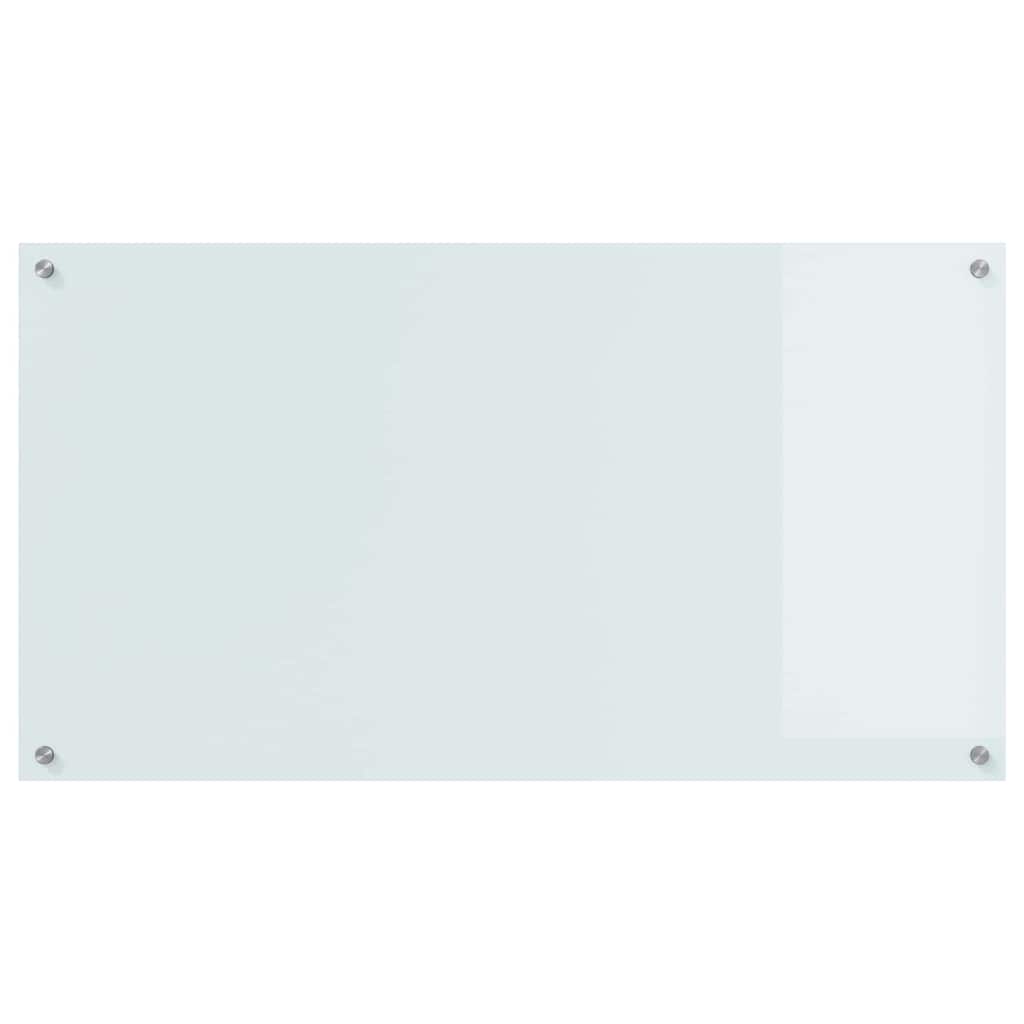 Keukenachterwand 2 pcs Wit 110 x 60 cm gehard glas is nu te koop bij PeponiXL, paradijselijk wonen!