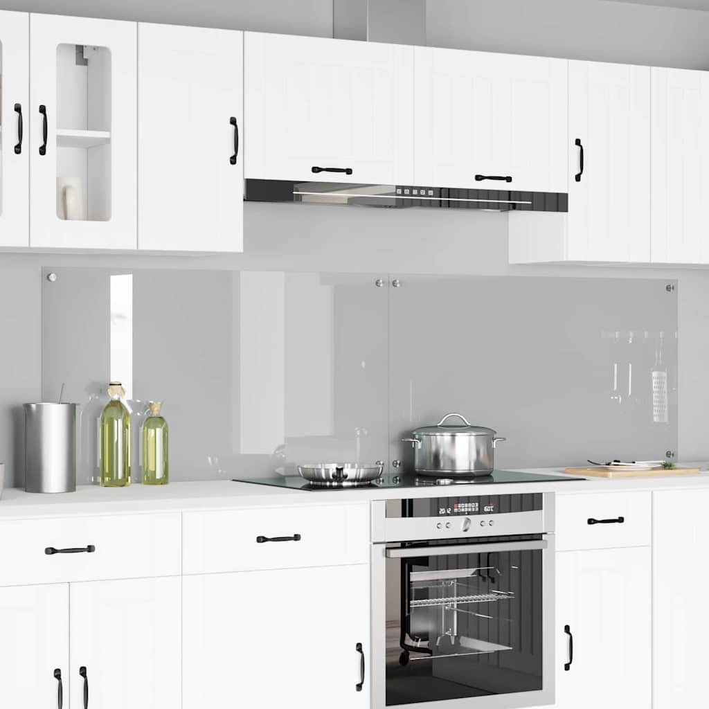 Keukenachterwand 2 pcs Doorzichtig 110 x 60 cm gehard glas is nu te koop bij PeponiXL, paradijselijk wonen!