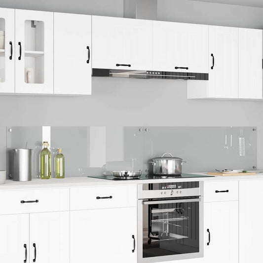 Keukenachterwand 2 pcs Doorzichtig 120 x 40 cm gehard glas is nu te koop bij PeponiXL, paradijselijk wonen!
