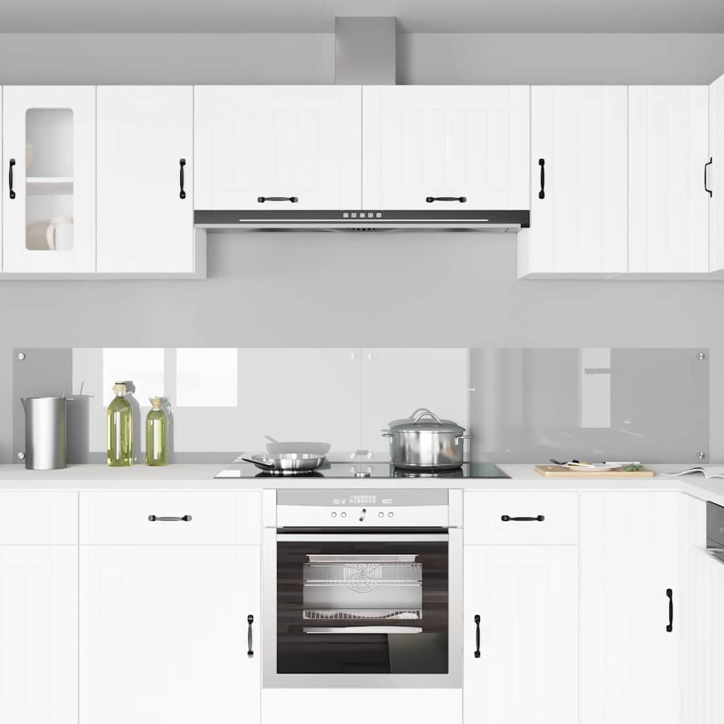 Keukenachterwand 2 pcs Doorzichtig 120 x 40 cm gehard glas is nu te koop bij PeponiXL, paradijselijk wonen!