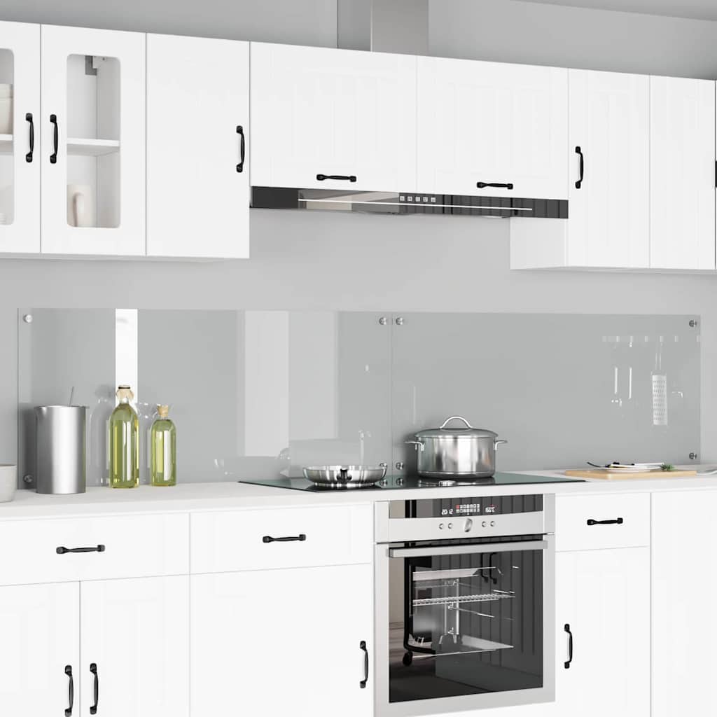 Keukenachterwand 2 pcs Doorzichtig 120 x 50 cm gehard glas is nu te koop bij PeponiXL, paradijselijk wonen!