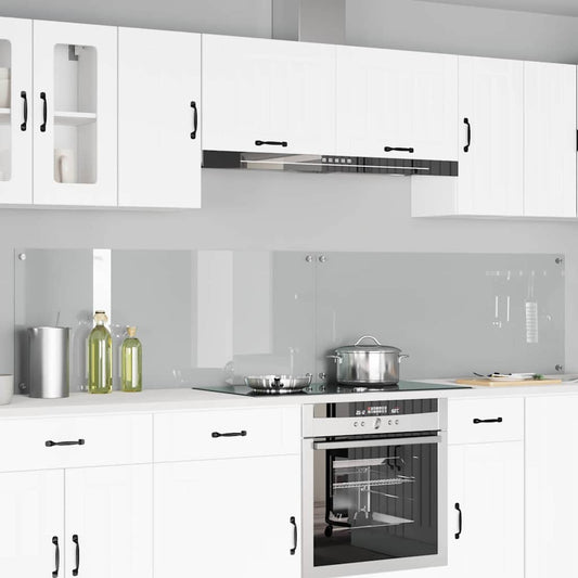 Keukenachterwand 2 pcs Doorzichtig 120 x 50 cm gehard glas is nu te koop bij PeponiXL, paradijselijk wonen!