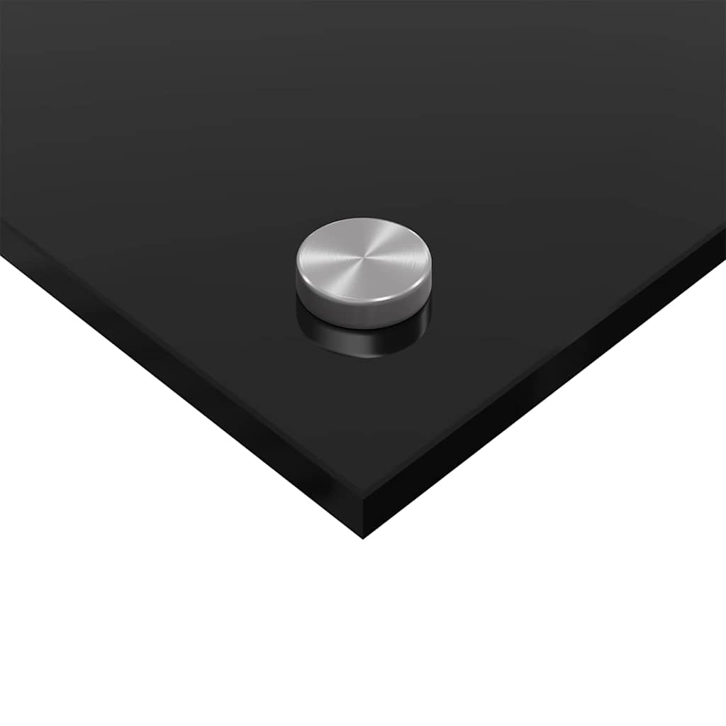 Keuken Spatscherm 2 pcs Zwart 110 x 40 cm gehard glas is nu te koop bij PeponiXL, paradijselijk wonen!