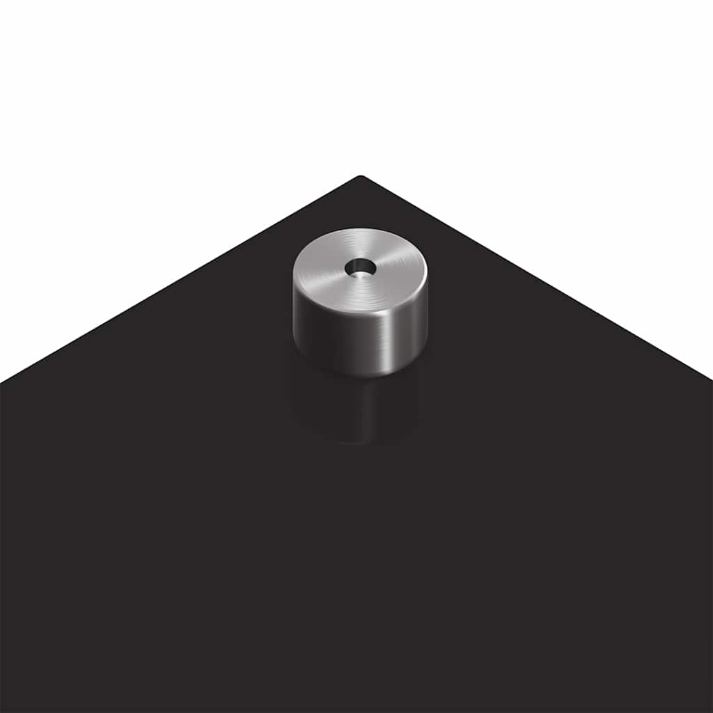 Keuken Spatscherm 2 pcs Zwart 110 x 40 cm gehard glas is nu te koop bij PeponiXL, paradijselijk wonen!