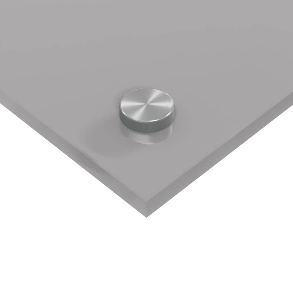 Keuken Achterwand 2 pcs Lichtgrijs 110 x 50 cm gehard glas is nu te koop bij PeponiXL, paradijselijk wonen!