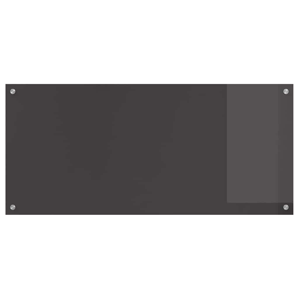 Keuken Achterwand 2 pcs Donkergrijs 110 x 50 cm gehard glas is nu te koop bij PeponiXL, paradijselijk wonen!