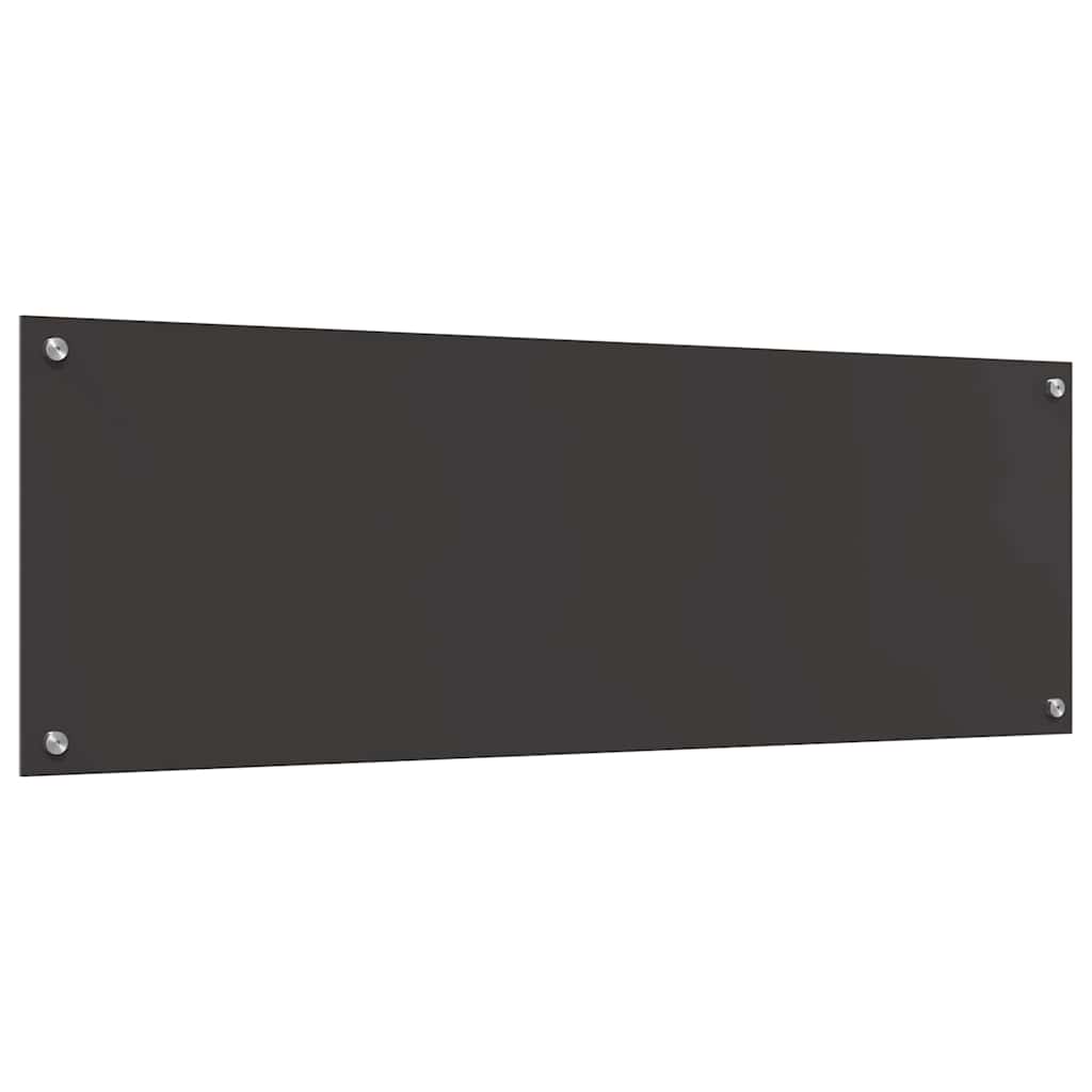 Keukenachterwand 2 pcs Donkergrijs 120 x 40 cm gehard glas is nu te koop bij PeponiXL, paradijselijk wonen!