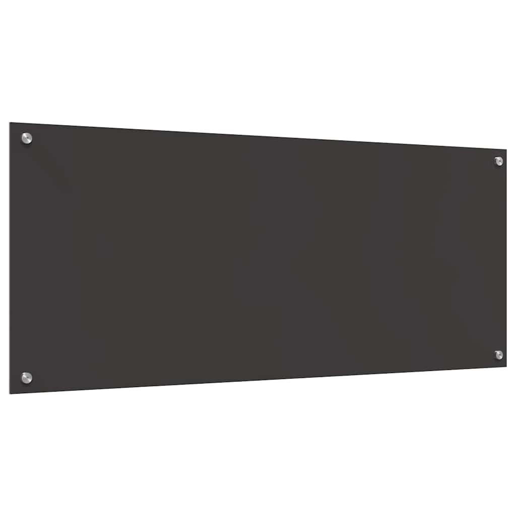 Keukenachterwand 2 pcs Donkergrijs 120 x 50 cm gehard glas is nu te koop bij PeponiXL, paradijselijk wonen!